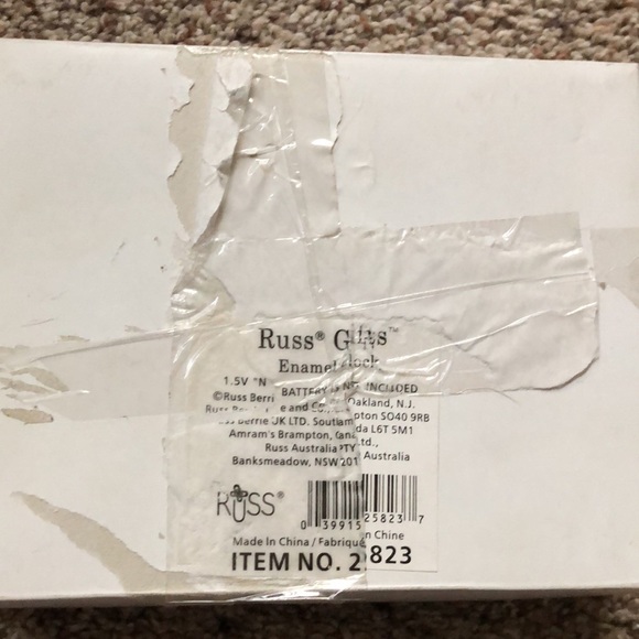 Standing enamel clock - Picture 8 of 8